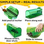 Humane Mouse Trap (2 Pack), Catch and Release Live Mouse Traps, Indoor - Image 4