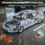 Meilen Car Rodent Repeller, Under Hood Ultrasonic Mouse Deterrent, 2 Pack - Image 3
