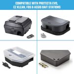 4 Pack Rodent Bait Station Keys for Protecta LP, EVO Protecta, Aegis Mouse Bait Station, Bell Labs, EZ-Clean, Heavy-Duty Plastic Assorted Replacement with 2 Key Rings & Warning Labels. - Image 4