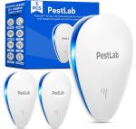 PestLab Ultrasonic Pest Repeller – Indoor Plug In Bug Repellent for Mice, Rodents, Rats, Roaches, Ants, Spiders, Mosquitoes & Bed Bugs – Electronic Pest Control Device with 300 Sq Ft Coverage – 3 Pack