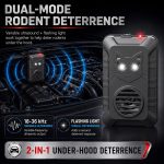 𝟐𝟎𝟐𝟔 Ultrasonic Under Hood Rodent Repellent for Car Engines 4 Packs - Image 4