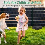 Anblak 2 Pack Rat Station Box with Keys, Rodent Station Keeps Rats Away, Keeps Children and Pets Safe, Key Unlocking, Reusable & Long-Lasting, Indoor & Outdoor - Image 6