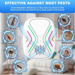 Ultrasonic Pest Control Repeller, Indoor Mouse Repellent for Rats, Mice, Bats, Rodents, Roaches, Cockroaches, Insects, and Mosquitoes – Electronic Plug-in Pest Repeller 6 Pack - Image 3