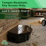 Mouse Bait Station 2 Pack Large Size, Tamper-Resistant Lockable Bait Boxes Indoor Outdoor, Large Rodent Bait Box with Key, Reusable Weather-Resistant Pest Control - Image 4