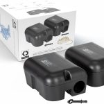 2 Contractor-Grade Rat Bait Station – Extra Tough, Rugged & Weather-Resistant Lockable Box with Key, Tamper-Resistant Dual Entry, Fits Blocks/Pasta/Grain Baits or Snap Traps – Indoor/Outdoor.