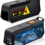 2 Pack Electric Mouse Trap Zapper with Powerful Voltage, Effective Electronic Mouse Traps Indoor for Home, No-Touch Disposal, Reusable Small Mice Catcher for Kitchen, Living Room and More