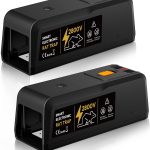 2 Pack Electric Rat Trap, 2800V Electronic Rodent Zapper with LED and Buzzer Alerts, Replaceable No-Touch Electrode Plate, Battery or USB Powered Mouse Trap for Home, Kitchen and Garage