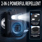 2 Pack Magnetic Rodent Repellent for Car Engines, Ultrasonic Rodent Repeller with Frequency Sweeping and Strobe Flashing Light, Ultrasonic Mouse Deterrent for Car Engines - Image 2