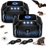 2 Pack Rodent Repellent Ultrasonic Mouse Repellent Indoor Rat Repellent