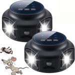 2 Pack Ultrasonic Rodent Repeller Indoor Plug in Mice Repellent Indoor with 4 Modes Electronic Rat Deterrent Ultrasonic for Attic House Garage Basement for Mice, Rats, Bats, Squirrels