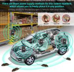 2 Pcs Under Hood Rodent Repeller with Strobe Light & 3 Power Supply Methods, Professional Ultrasonic Mouse Repellent Rat Squirrel Deterrent for 12V Cars Trucks RV Engine Bay Warehouse Attic - Image 2