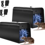 2026 Electric Mouse Trap Zapper, Reusable Electronic Rat Trap Indoor for Home, No-Touch Mice Zapper with High Voltage, Humane Rodent Traps for Kitchen Garage Attic(2Pack)