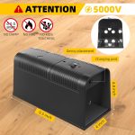 2026 Electric Mouse Trap Zapper, Reusable Electronic Rat Trap Indoor for Home, No-Touch Mice Zapper with High Voltage, Humane Rodent Traps for Kitchen Garage Attic(2Pack) - Image 2