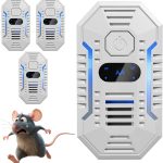 2026 Upgrade Ultrasonic Pest Repeller, 4 Pack Plug-in Electronic Mouse Deterrent with Smart Frequency, Safe & Quiet Indoor Rodent Repellent for Mice, Rats, Roaches, Ants, Spiders, Mosquitoes & Bugs