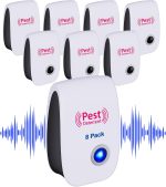 2026 Upgraded 8 Pack Ultrasonic Mouse Pest Control Repeller Plug in Indoor