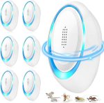 2026 Upgraded Ultrasonic Pest Repeller Indoor, Plug in Mouse Repellent Device for Rodent, Mouse, Bugs, Mosquito, Mice, Spider, Ant, Electronic Pest Control Traps for Home, Kitchen, Office, 6 Pack