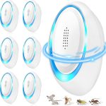 2026 Upgraded Ultrasonic Pest Repeller Indoor, Plug in Mouse Repellent Device for Rodent, Mouse, Bugs, Mosquito, Mice, Spider, Ant, Electronic Pest Control Traps for Home, Kitchen, Office, 6 Pack