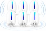 2026 Upgraded Ultrasonic Pest Repeller Indoor, Plug-in Mouse Traps, WHT 6P