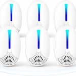 2026 Upgraded Ultrasonic Pest Repeller Indoor, Plug-in Mouse Traps, WHT 6P
