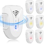 2026 Upgraded Ultrasonic Pest Repeller, Mouse Repellent Indoor Ultrasonic Plug in, Pest Control for Bugs Roaches Insects Mice Spiders Flies Cockroach Rodent Rat 6 Packs
