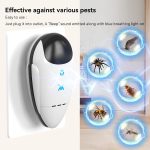 2026 Upgraded Ultrasonic Repeller & Insect Indoor Repeller, Ultrasonic Plug in Repellent for Roach, Rodent, Mouse, Bugs, Mosquito, Mice, Spider, Ant, Electronic Pest Deterrent, 4 Packs - Image 2
