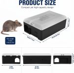 4 Pack Rat Bait Station with Key, 10.4 Inch Heavy Duty, Clear Cap - Image 2