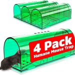 4 Pcs Humane Live Mouse Traps No Kill Reusable Mice Trap Catch