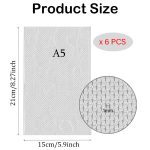 6 PCS Stainless Steel Wire Mesh Sheet, Woven Metal Screen Mesh - Image 2