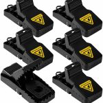 6 Pack Mouse Traps Indoor for Home, Reusable Snap Mice Traps that Work, Quick Set Sanitary Rodent Trap, Mouse Catcher for Kitchen, Garage, Basement, Attic, Warehouse and Indoor, Outdoor Pest Control