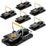 6 Pack Mouse Traps Indoor for Home, Reusable Snap Traps for Mice, Easy to Set, No Touch Design, Plastic Mouse Trap for Kitchen, Garage, House, Indoor & Outdoor Use