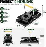 6 Pack Mouse Traps Indoor for Home, Reusable Snap Traps for Mice, Easy to Set, No Touch Design, Plastic Mouse Trap for Kitchen, Garage, House, Indoor & Outdoor Use - Image 2