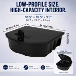 6 Pack Rat Bait Station with Key Mouse Bait Boxes 10.5x10.5x3.5in - Image 2