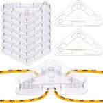 8 Set Ant Bait Stations Refillable, Indoor & Outdoor, Triangular, Clear