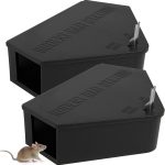 Anblak 2 Pack Rat Station Box with Keys, Rodent Station Keeps Rats Away, Keeps Children and Pets Safe, Key Unlocking, Reusable & Long-Lasting, Indoor & Outdoor
