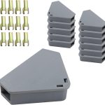 Anblak Mouse Station with Keys Grey 12 Pack, Key Required Mouse Stations, Mice Stations, Keeps Children and Pets Safe Indoor & Outdoor