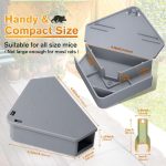 Anblak Mouse Station with Keys Grey 12 Pack, Key Required Mouse Stations, Mice Stations, Keeps Children and Pets Safe Indoor & Outdoor - Image 2