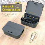 Anblak Mouse Stations with Keys 6 Pack, Keyless Design and Key Required Mouse Stations, Mice Stations, Keeps Children and Pets Safe Indoor & Outdoor, Gray - Image 2