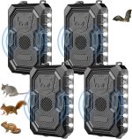 Battery Operated Ultrasonic Rodent Repellent for Car Engines,4 Pack