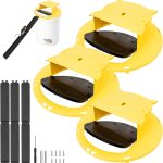 Bucket Mouse Trap,Upgrade Mouse Trap Bucket,Automatic Reset Flip and Slide Mouse Trap, 5 Gallon Bucket Mouse Trap Lid, Humane Rat Trap for Indoor Outdoor Use, Reusable Mouse Traps 3 Pack