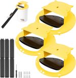 Bucket Mouse Trap,Upgrade Mouse Trap Bucket,Automatic Reset Flip and Slide Mouse Trap, 5 Gallon Bucket Mouse Trap Lid, Humane Rat Trap for Indoor Outdoor Use, Reusable Mouse Traps 3 Pack