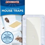 Catchmaster-6 Freeze Resistant Mouse & Insect Glue Traps, Indoor for Home, Pest Control Adhesive Tray, Catch Bugs, Crickets, Spiders, Rats, Pet Safe Glue Boards for Cold Weather, House, Shed & Garage
