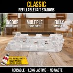 Catchmaster Defiant Reusable Ant Traps Indoor Refill (16 Pack), Bait NOT Included – Bait Stations that Hold Liquid Ant Killer – Stackable, No Mess, Discreet Bait Stations for Pest Control - Image 2