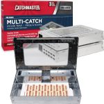 Catchmaster Multi-Catch Mouse Trap 3pk, Live Catch Metal Mouse Trap Box