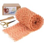 Copper Mesh Rodent Control 4" x 50 in Copper Wool for Slugs Mice Pest Snail