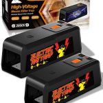 Electric Rat & Mouse Traps – 2800V Instant Eliminate, Pet-Safe Enclosed Design, 2 Pack Reusable No-Touch Rat Zapper Trap for Indoor Home, Kitchen, Garage, Basement