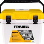 Frabill Magnum Bait Station 19 Quart Live Bait Well, White and Yellow