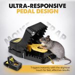 Glevro® 12 Pack Mouse Traps Indoor for Home,Mice Traps for House,Reusable Mouse Trap that Work,Small Mice Catchers for Home Indoor, Quick Set Mousetraps Effective - Image 2