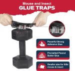 Glue Mouse Traps Indoor for Home -12 Pack Sticky MouseTraps Indoor for Safe Home Pest Control. Pre-Scented, Non-Toxic Glue Boards for Mice, Mouse & & Insects. Easy to Use - Image 2