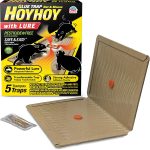 HOY HOY Rat & Mouse Glue Transformable Trap with Lure – 5 Traps, Clever Foldable Design for Indoor Use, Super Sticky Wavy Glue with Food-Based Lure Bag, Made in Japan