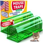Humane Mouse Trap (2 Pack), Catch and Release Live Mouse Traps, Indoor